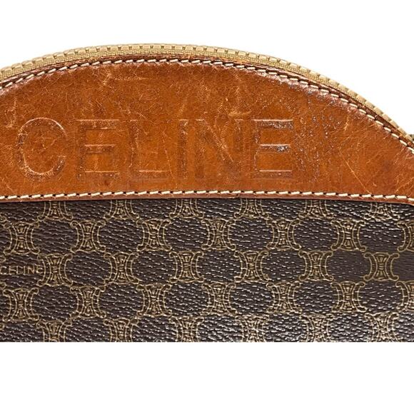 Pre-Owned Celine Macadam Brown and Tan Cosmetic Bag - Picture 3 of 16